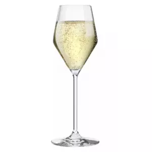 Kieliszki do szampana prosecco Krosno Ray 220 ml zdjęcie poglądowe kieliszka z szampanem